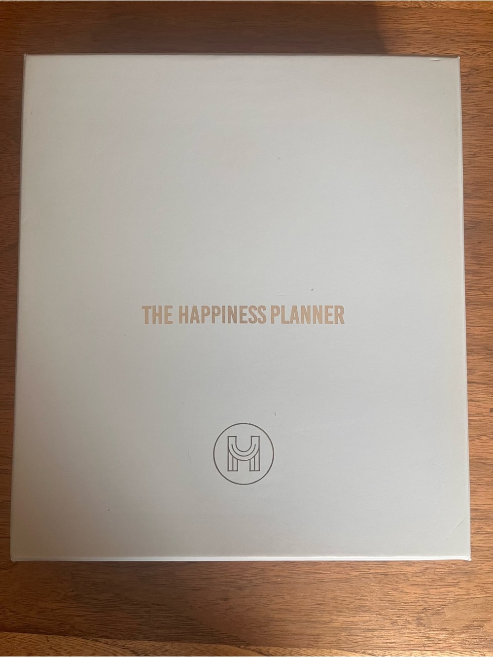 Planner Cream with Gold Lettering